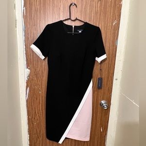 Tommy Hilfiger Dress, size 8, color: black, white and light pink